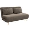 Sofa Bed Guest Bed 3 Position Adjustable Backrest Corduroy Fabric Up To 120 Kg 141 X 90 X 81 Cm Dark Brown