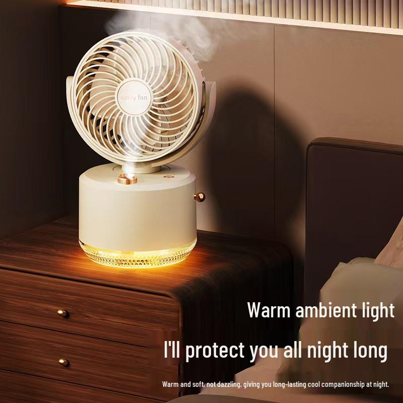 Portable Desktop Spray Fan with Humidification - Ideal for Office, Dorm, or Gift