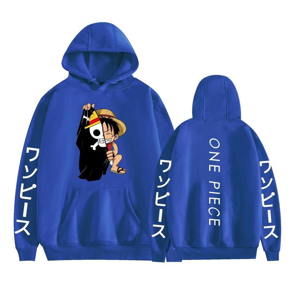 Мужская Женская Толстовка ONE PIECE Худи Уличная Одежда Харадзюку Повседневная С Мультяшным Принтом Толстовка с Капюшоном Свитшоты