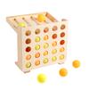 Мини Игра с Прыгающим Мячом, Веселая Игра на Связывание 4 Выстрелов, Интерактивная Настольная Игра для Вечеринки, Развивающая Креативная Игрушка для Семейных Путешествий