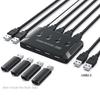 Селектор-переключатель Chenyang USB KVM для совместного использования 4 компьютеров, 4 USB-устройств для клавиатуры, мыши, сканера, принтера 2.0