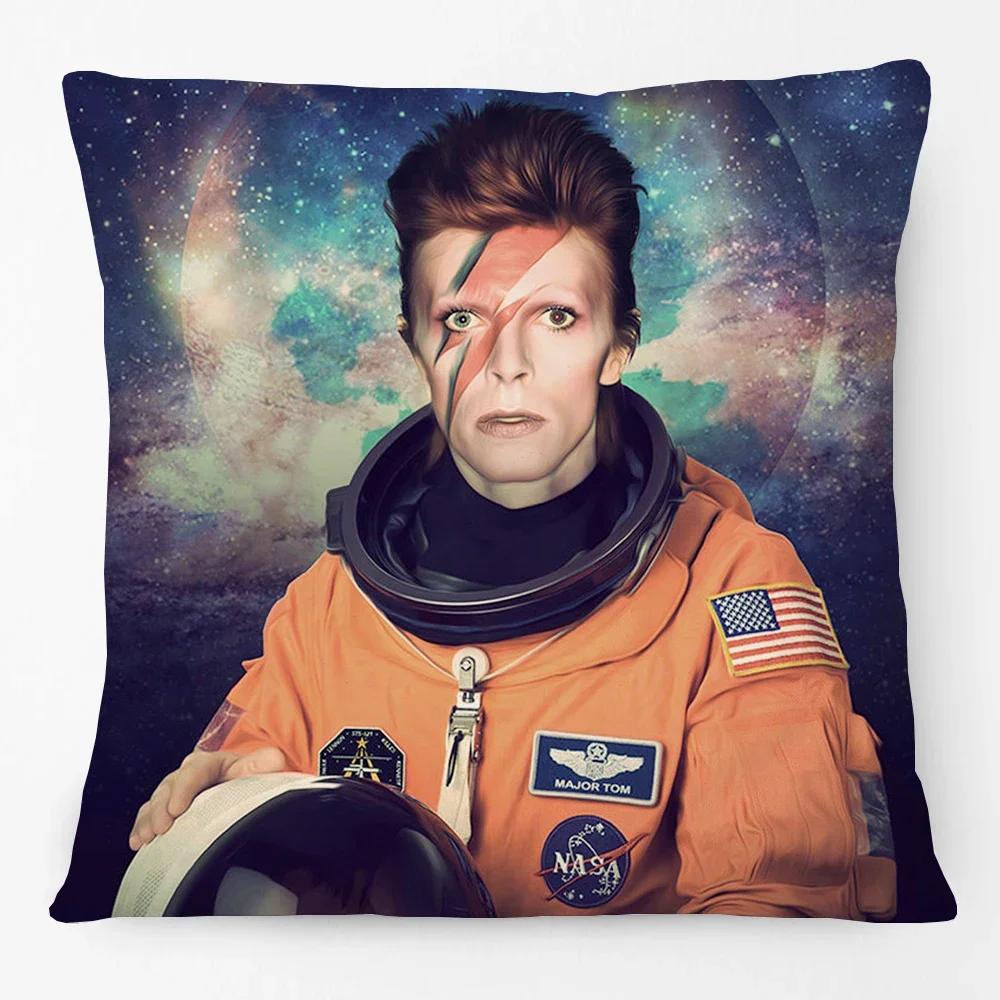 Масляная живопись Портреты Давида Принт Наволочка для подушки Музыкальная галерея Искусство Декоративная наволочка для диванной подушки