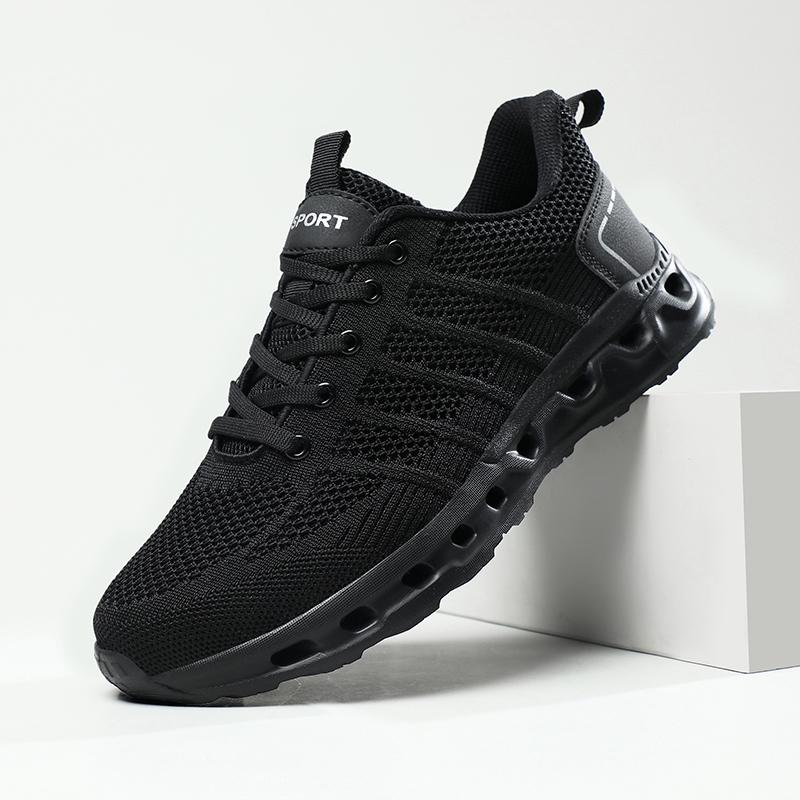 2024 New Men Soft Mesh Breathable Mesh Sports Shoes Men's Sneakers Running Shoes Men's Cushioning Casual Sneakers Plus Size 48