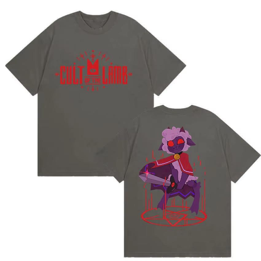 Hot Game Cult of The Lamb Graphic T Shirt Men Vintage High Quality Fashion Tshirts Casual pure Cotton Tshirt Unisex Streetwear