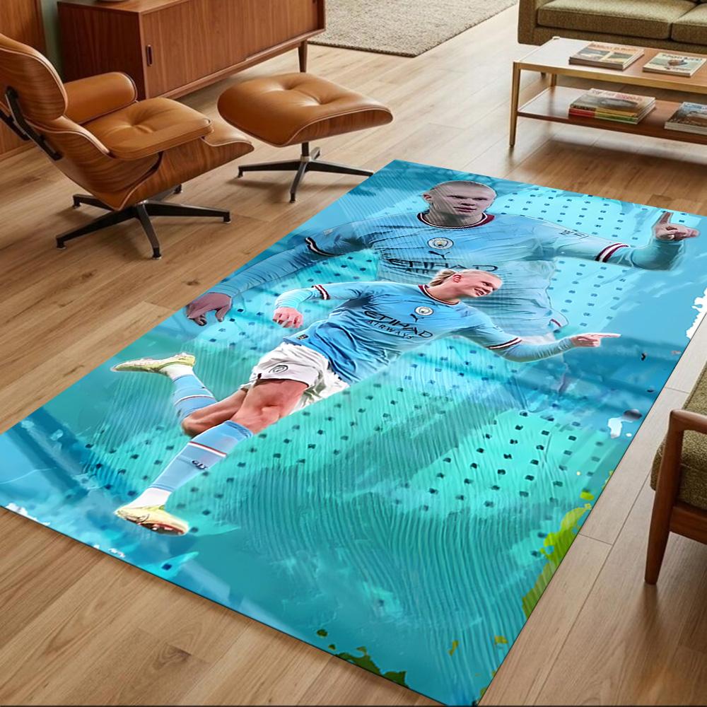 Haaland Floor Mat Suitable for Playrooms Entryway Dining Room Game Room Antislip Carpet Anime Office Decor Perfect Gift for Friends & Family