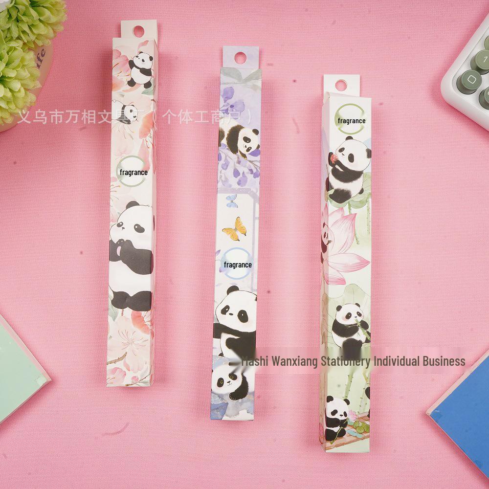 Складной веер Panda 8 дюймов, мультяшный - Милый аниме-дизайн, идеально подходит для студентов, высокое качество, для летней прохлады