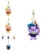 Charming Anpanman Bacteria Plush Toy Keychain With Colorful Star Accessories