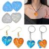 DIY Earring Holographic Silicone Mold Crystal Epoxy Resin Mold Heart Pendants Jewelry Making Casting Mold Decoration