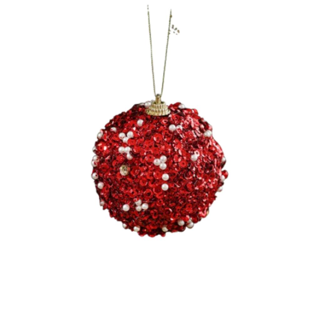 Colorful Foam Sequin Christmas Balls Pendant Shatterproof Christmas Tree Ornaments New Year Gifts