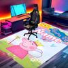 Custom Name Personalized Peppa Pig Print Carpet, Versatile Home Decor Rug, for Playroom, Apartment, Balcony, Entryway, Hallway Gift