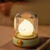 LED Night Light Cute Flameless Candle Two Modes USB Rechargeable Dimmable Camping Lamp for Bedroom Decor