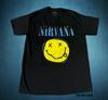 Новая Классическая винтажная мужская футболка Nirvana с смайликом в стиле гранж