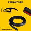 10FT Car Accessories Windshield Panel Rubber Seal Strip Sealed Moulding Trim EXV