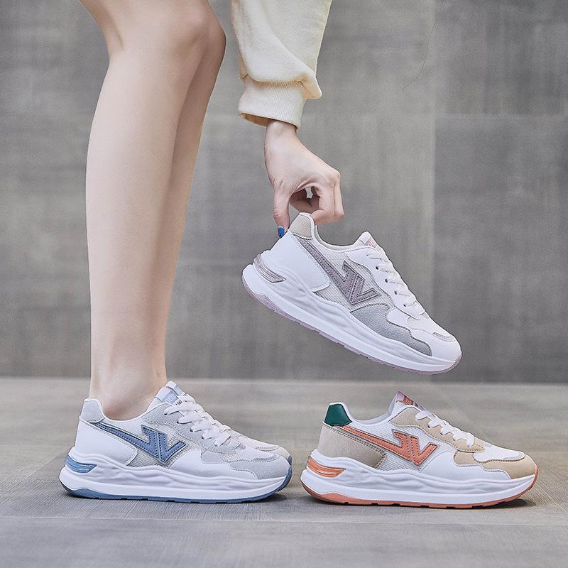 Белые туфли женские весна лето 2022 новые кроссовки на платформе женские повседневные спортивные кроссовки для бега теннисные туфли