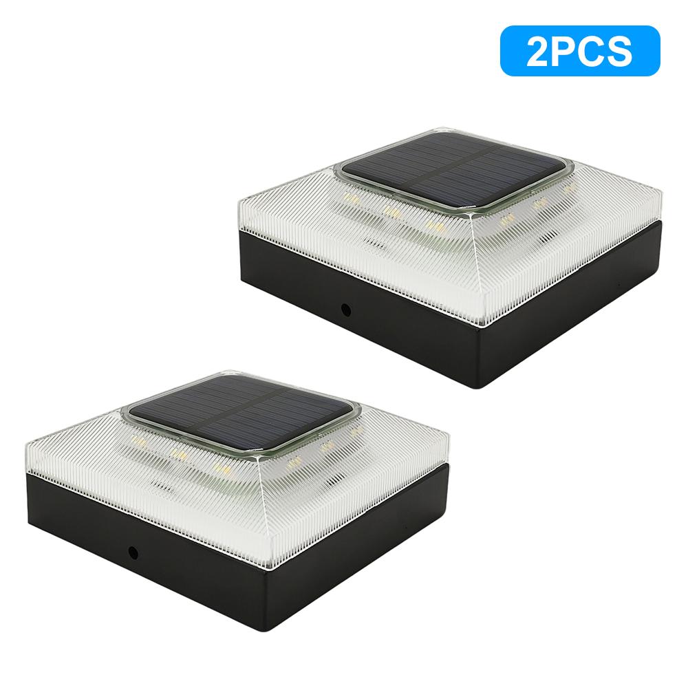 Solar Post Cap Light Outdoor 4x4 Fence Post Solar Light IP65 Waterproof With 3 Modes Solar Powered Deck Fence Cap Light