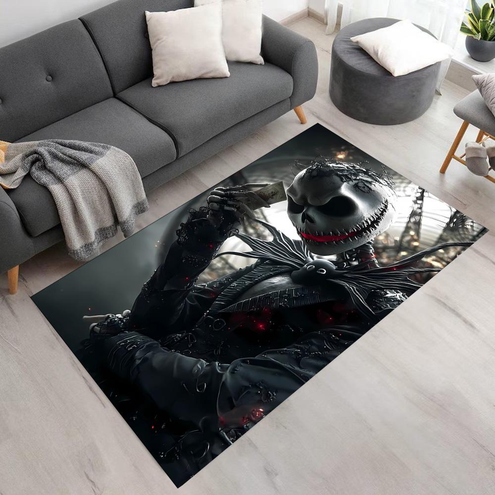 Jack Skellington Carpet Perfect for Dormitory Kitchen Playrooms Outdoor Antislip Carpet Anime Office Decor Spiritual Gift