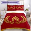 3pcs SPQR Roman Eagle pattern bedding set duvet cover set includes duvet cover &pillowcases, perfect all season bedroom decoration & gift
