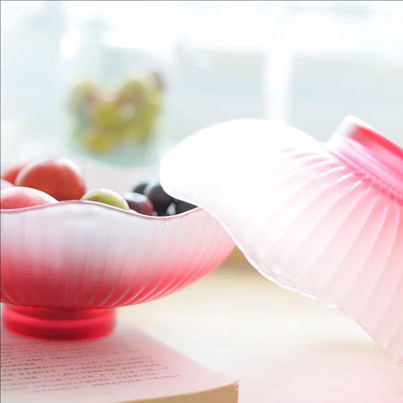 Modern Chinese Style Glass Fruit & Snack Plate Set