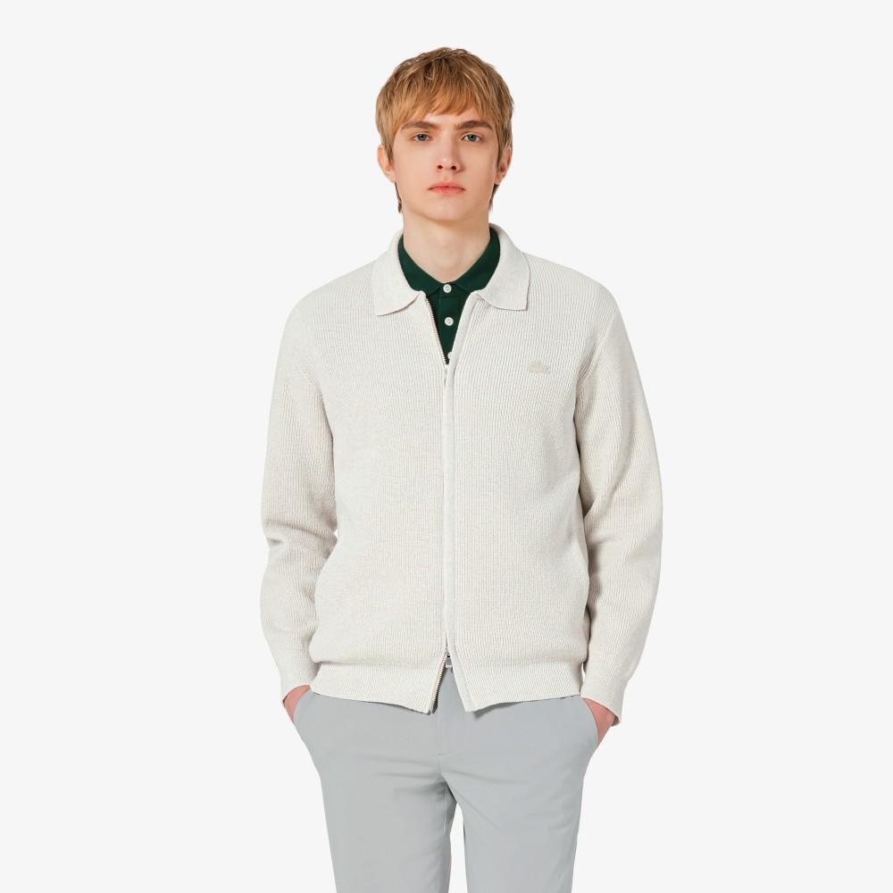 Lacoste Мужской кардиган на молнии с рифленым воротником AH403E-56GS7G