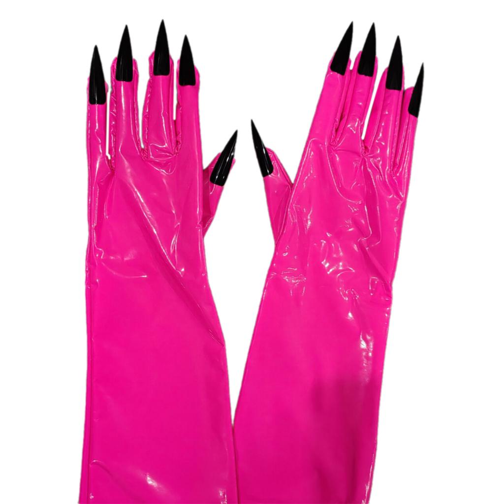 2pcs Gothicism Costume Gloves Make Up Clawed Gloves Versatiles Costume Gloves for Cold Weather Protecting
