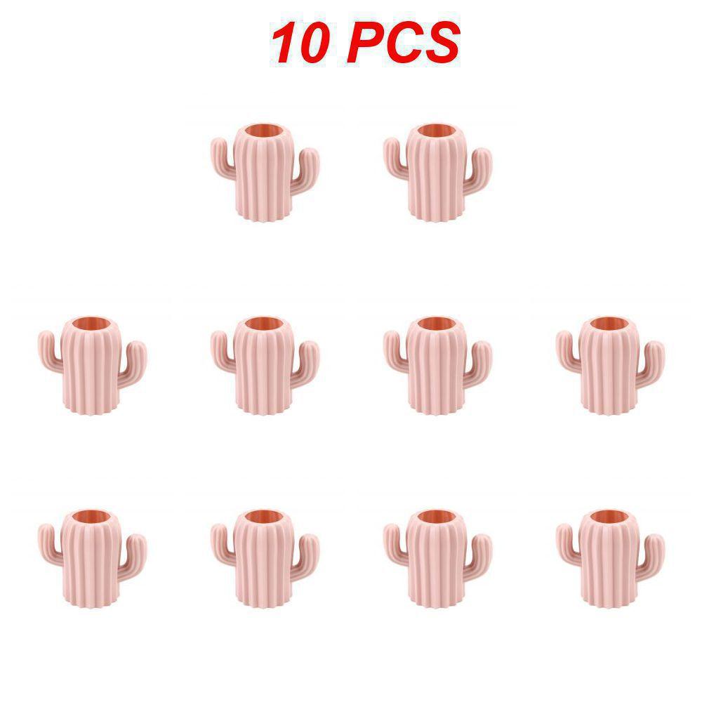 1~10PCS Creative Student Pen Holder Stationery Desktop Cactus Desk Multifunction Storage Box PE Pen Container Brush Pot Office