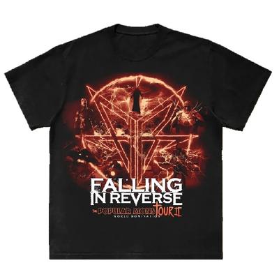 2025 Falling in Reverse Графическая хлопковая футболка Унисекс Мужская Женская Летняя с коротким рукавом Модный Бренд Роскошная Повседневная Винтажная Ежедневная Футболка1