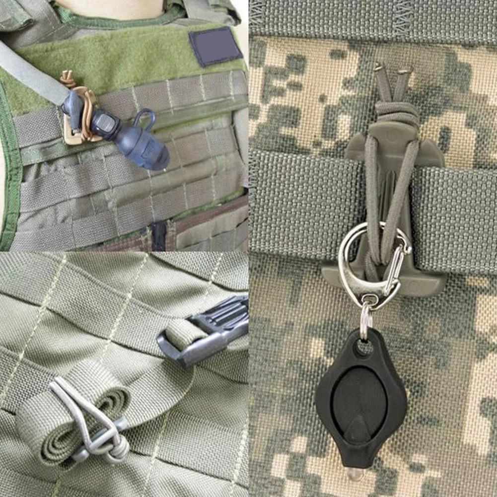 Molle Web Dominators с эластичной нитью Тактический ремень Инструмент для управления Аксессуары для рюкзака Многоцелевая застежка