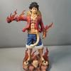 27 см Аниме One Piece Стоячая поза Луффи Двойная голова Орел Метеор Шляпа Группа Подарок GK Ручная Декорация Игрушки Подарок