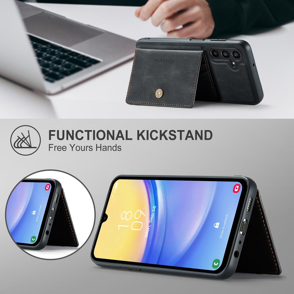 Для Samsung Galaxy A15 4G/5G Чехол Держатель для карт Съемный Кожа+ТПУ Чехол для телефона