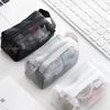 Многоцелевой дышащий квадратный сетчатый мешочек для хранения Легкий мини-косметичка Мини-кошелек на молнии Кошелек большой вместимости