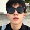 Trendy large frame square TR sunglasses, high-end and thin street shot UV-proof sunglasses for men and women