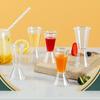 Double-headed Resin Cocktail Measure Cup 10-20ml/20-40ml Transparent Ounce Measuring Cup with Scale Cocktail Jigger Bartender