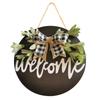 Добро пожаловать Дверная Вешалка Украшение Двери Дверной Венок Декор Венок Передней Двери