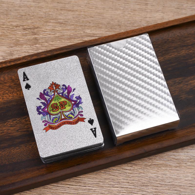 Сувениры для вечеринок Черное Золото Игральные карты Игральная карта Группа Водонепроницаемый Покерный масть Магия Dmagic Упаковка Настольная игра Подарок Коллекция
