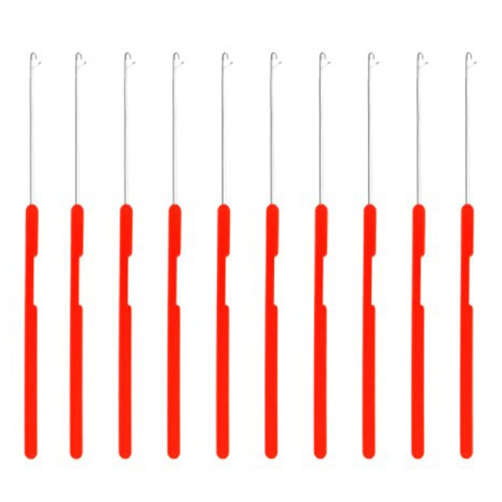 10pcs/set Plastic Dreadlock Crochet Needle Knitting Micro Hook Needle  for Jumbo Braiding