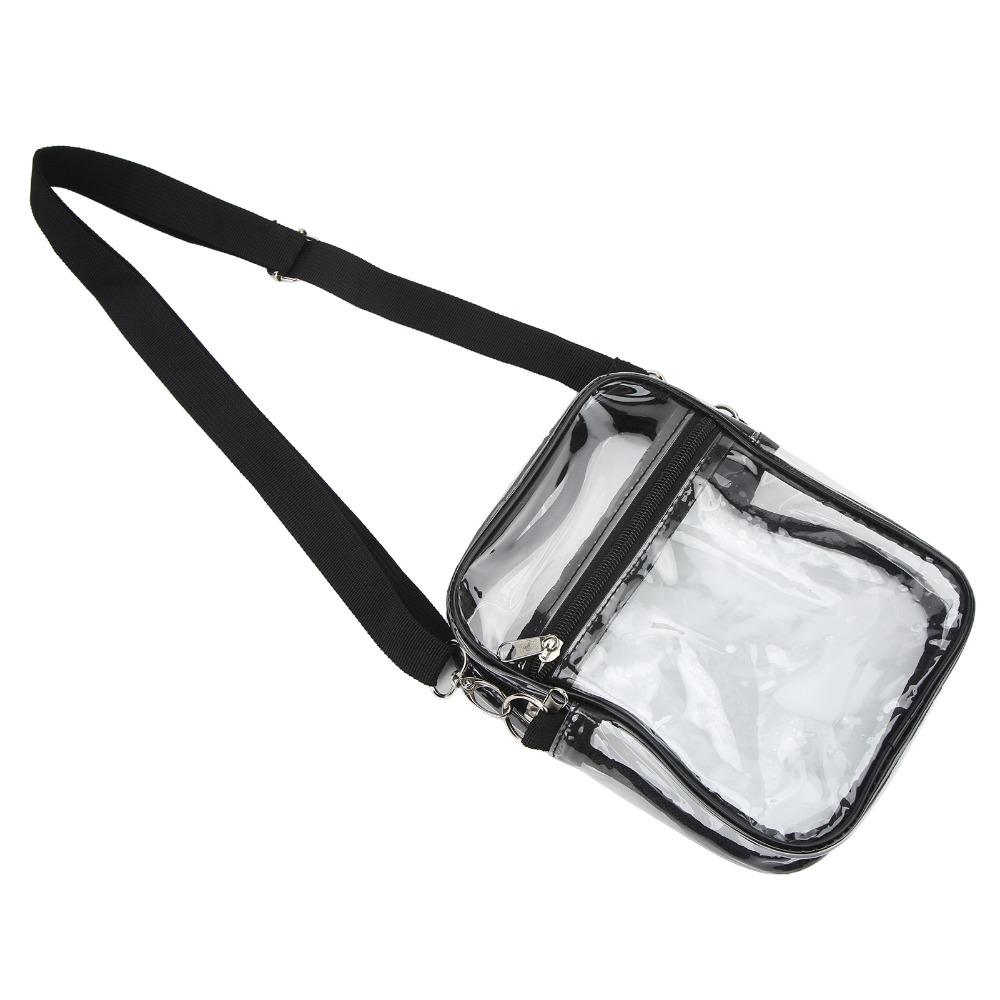 2 Pcs Removable Transparent Shoulder Bag PVC Clear Crossbody Bag Durable Clear Messenger Bag Sports