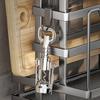 Large Capacity Utensil Drying Rack Carbon Steel Pot Lid Stand Cutting Board Holder  for Kitchen