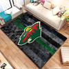 Wildlife Forest Silhouette Design Patterned carpet, non slip mat suitable for living room and bedroom sofas