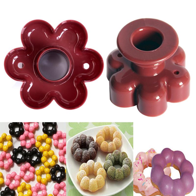 Donut Maker Cutter Cake Mold Flower Heart Shape Fudge Cake Bread Dessert Bakery Mould Jelly Mold Chocolate Mold Baking Tools