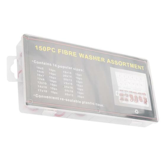 150 шт. M10-M24, комплект плоских изоляционных шайб из красного стального бумажного волокна разных размеров, разных размеров