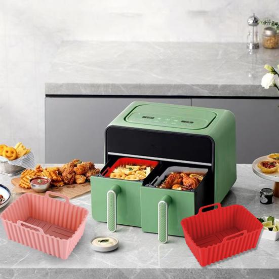 Силиконовые подставки для поддонов для фритюрниц, не содержащие бисфенол А, сменная корзина для фритюрницы