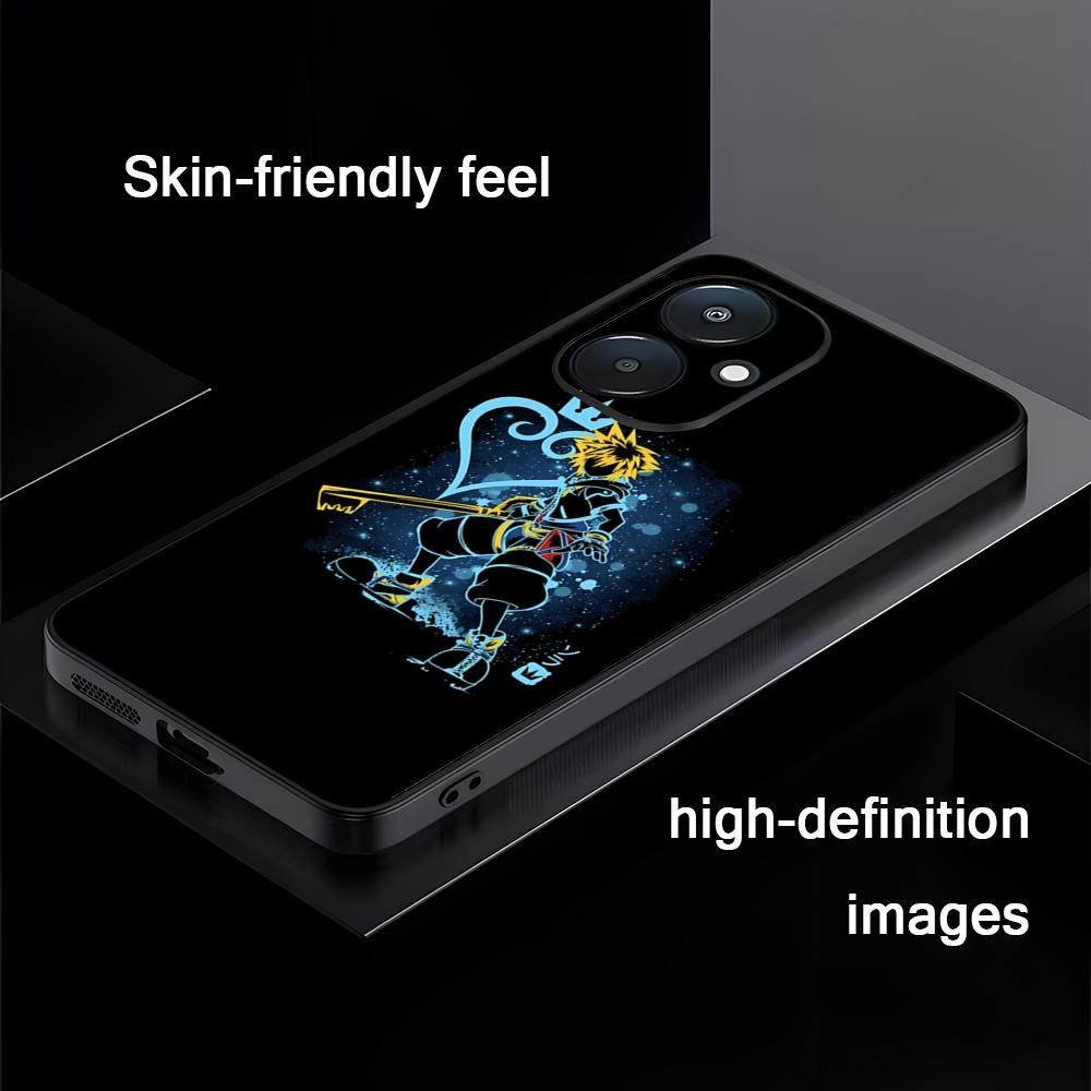 Hot Kingdom Hearts Game Phone Case For Xiaomi Redmi Note 13,12,11, 10 Pro Plus S, 5G, 12S, Luxury Soft Black Phone Cover