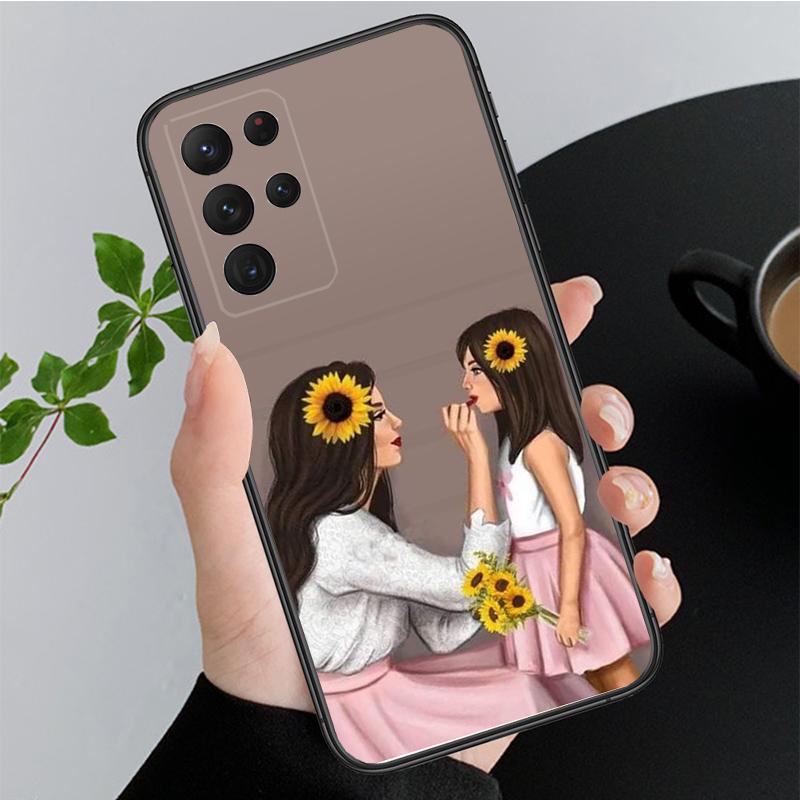 Чехол для телефона Мама Мама Дочь Сын для Samsung Galaxy A35 A55 A54 A15 A25 A05s A05 A22 A24 A52 A33 A34 M34 M14 M54 M23