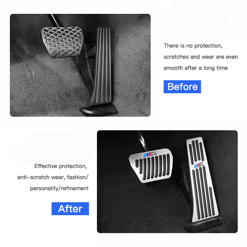 BMW Car Accelerator Brake Pedal Auto Interior Accessories For BMW G05 G06 G07 G01 G02 F07 F10 F20 F30 F34 F32 F33 F36 G20 G22 VM4