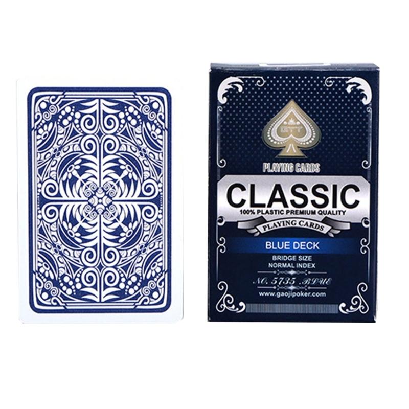 Пластиковые игральные карты Водонепроницаемые ПВХ Моющиеся Покерные карты Игра Покерная карта для Веселой карточной игры Настольные игры Долговечные