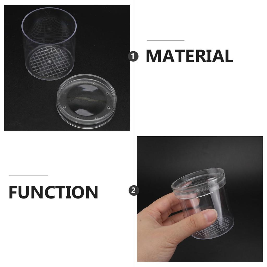 LEDMOMO Small Insect Cage 6 Pieces Magnifier Bug Viewer Insect Case with Magnifier Box Microscope Magnifier Magnifying Glass Nature Exploration