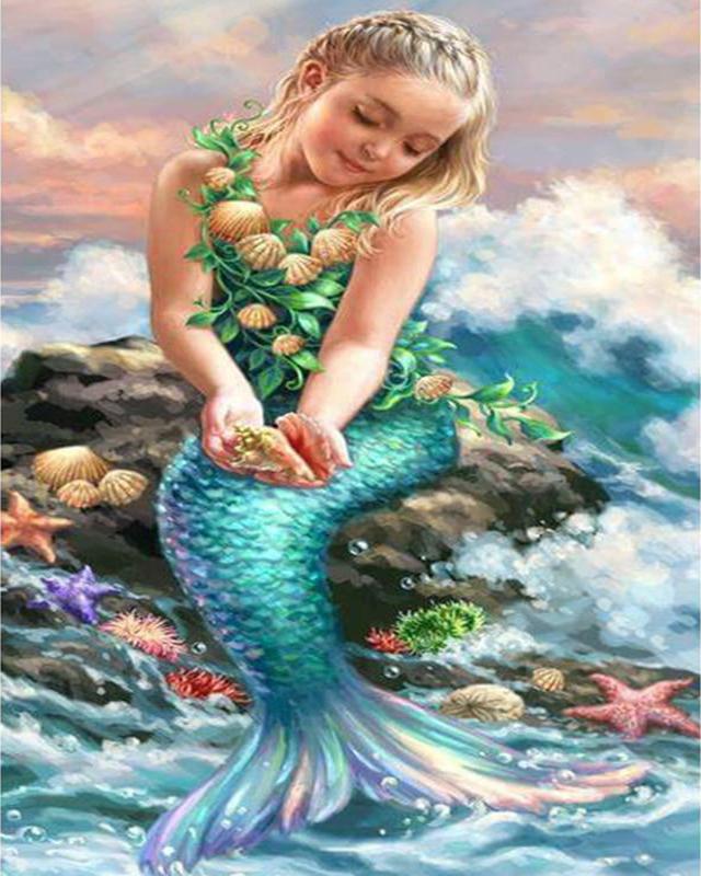 Алмазная картина Новые эльфы и ангелы 5D DIY Алмазная вышивка Пейзаж Цветы Стразы Мозаика Набор для рукоделия