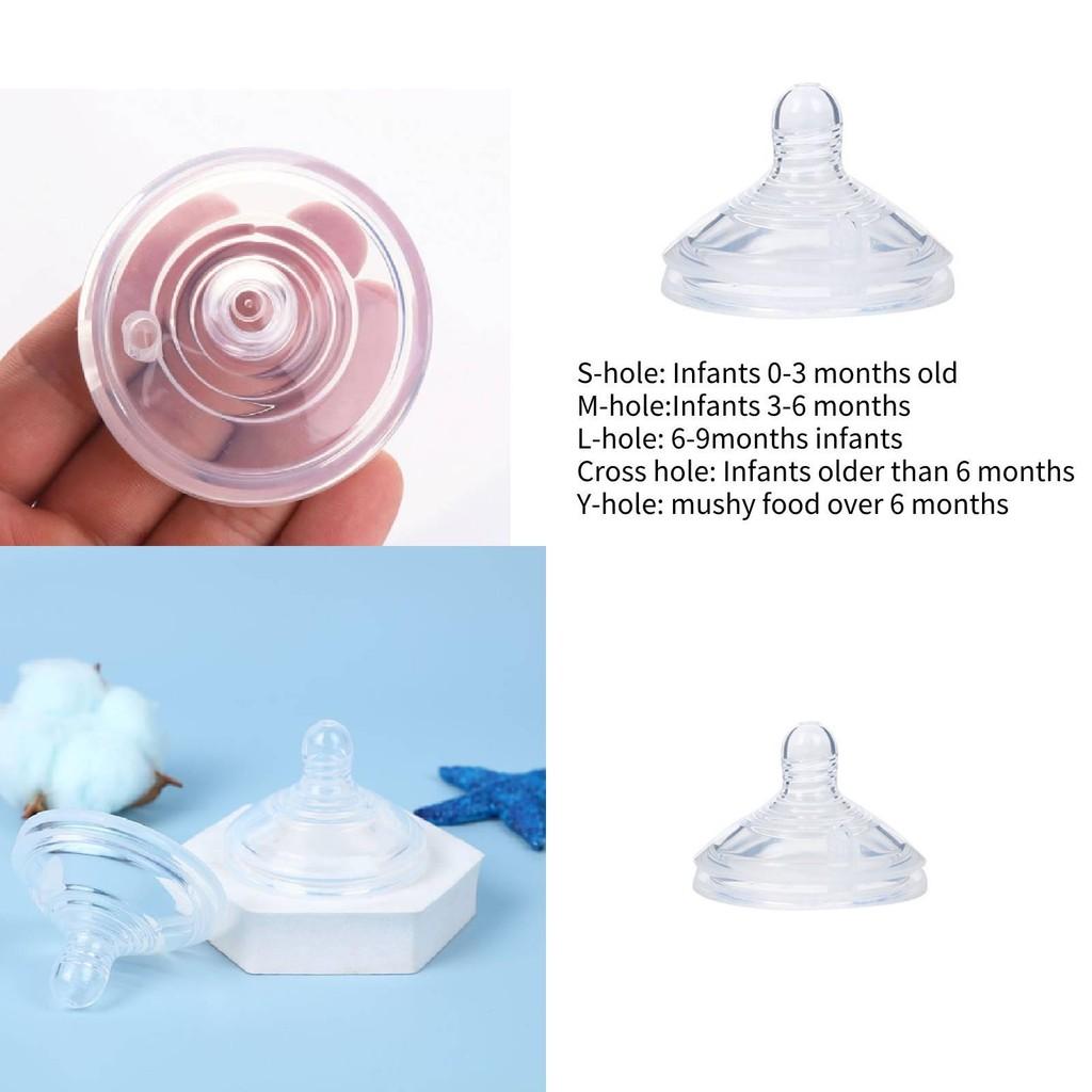 Bpa Free Wide Mouth Nipple For Medium Clear Silicone