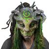 Хэллоуин Лесной Дух Эльф Маска Светодиодный Ужас Головной Убор Реалистичный Зеленый Эльф Старик Головные Уборы Косплей Костюмы для Вечерние