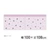MORIPiLO Sanrio Lace Curtains My Melody Kuromi Pattern Connecting Single Picture Art 100cm wide x 176cm Set of Cute Midnight Makura no Morishita